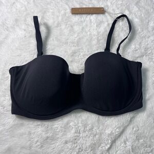 SKIMS Women's Fits Everybody Strapless Bra Onyx Black Size 34D BA-BAN-3151 NWT
